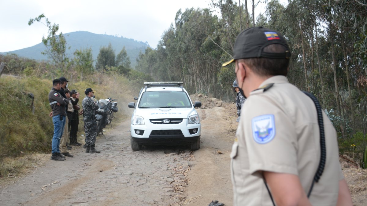 Localización. El cuerpo de la abogada María Belén Bernal se encontraba a 15 minutos, en vehículo, de la Escuela Superior de la Policía, en una zona agreste.