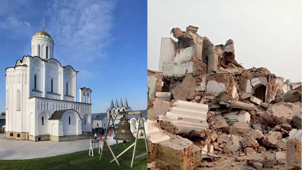 Entre los lugares emblemáticos que han sufrido los efectos de la invasión rusa, hay decenas de sitios religiosos.