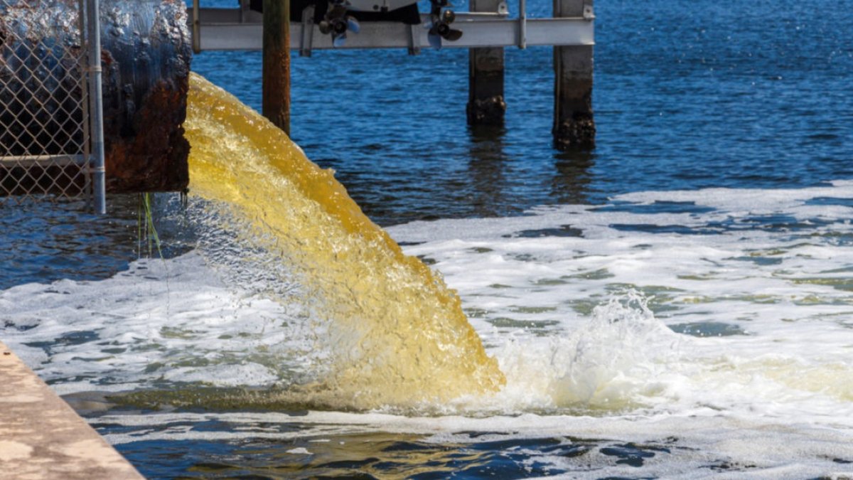 Contaminación. Agua sin tratar llega al océano, en Galápagos.