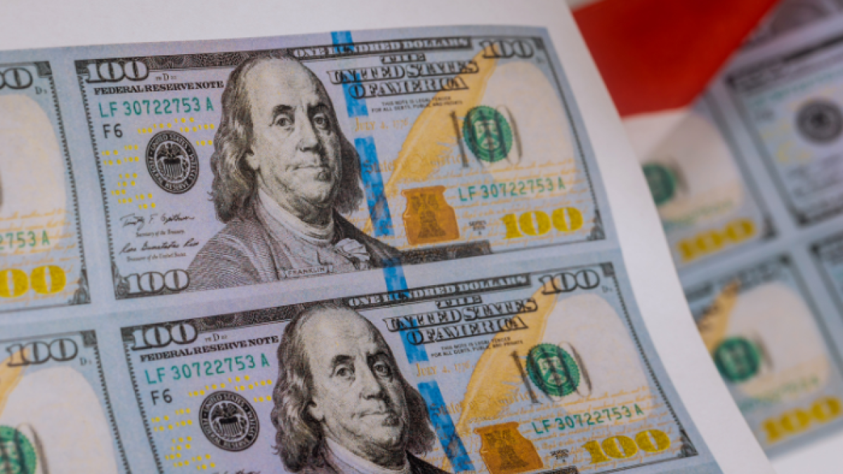 Referencial de dólares.