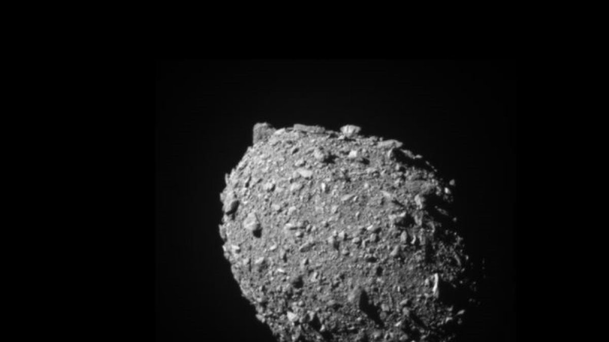 Aspecto del asteroide Dymorphos antes del impacto
