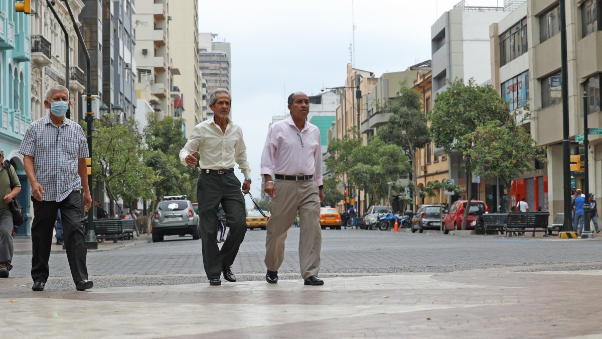 Caso. La avenida 9 de Octubre, principal arteria del centro porteño, puede ser peatonalizada en el tramo de Malecón hasta Lorenzo de Garaycoa (parque Centenario). El proyecto se encuentra estancado.