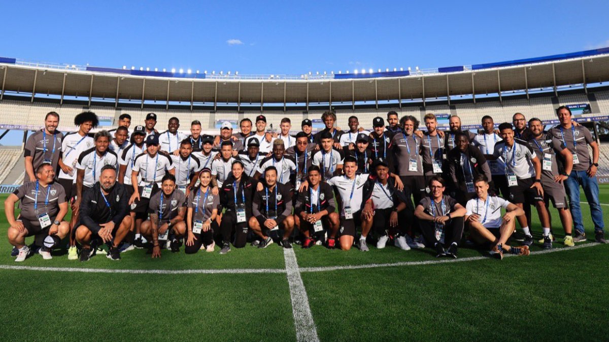 Independiente del Valle desde la cancha donde se jugará la final.