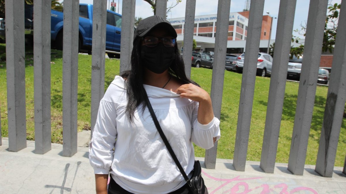 Caso. El cáncer en un inicio apareció a la altura de la garganta.