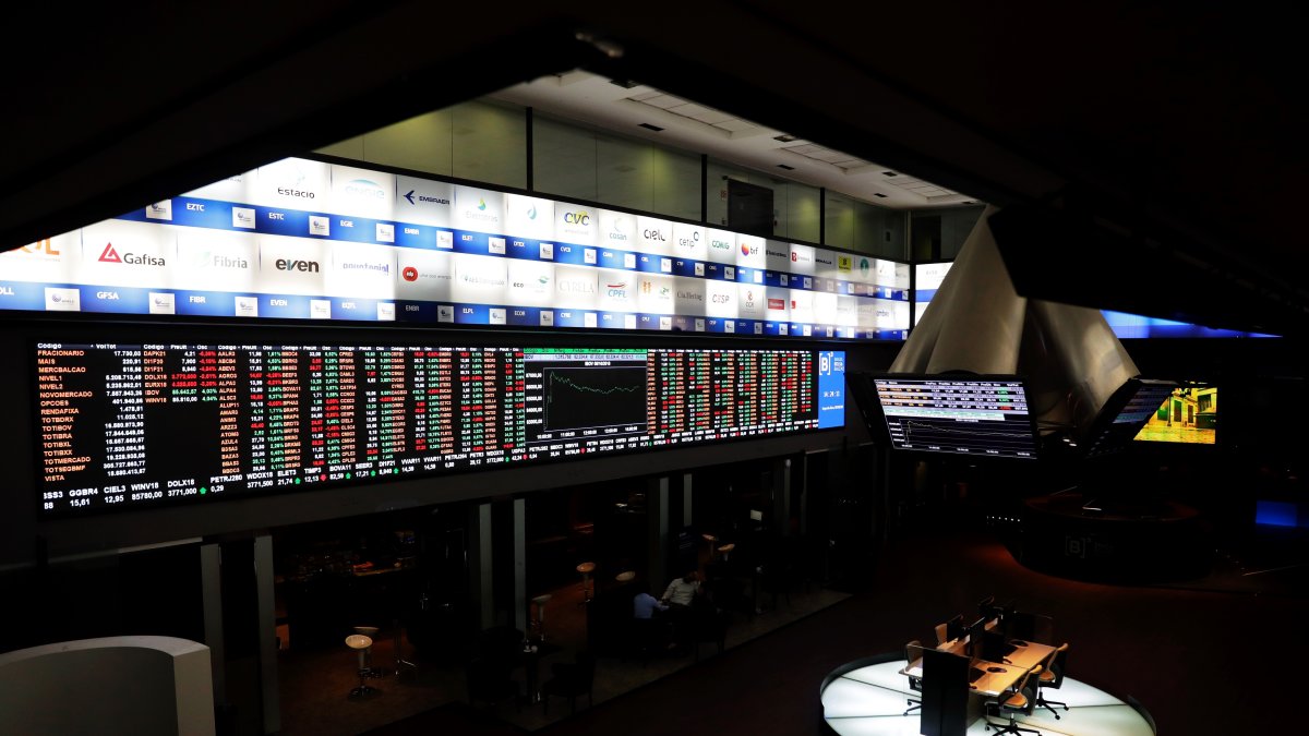 Vista general de la bolsa de Sao Paulo (Brasil), en una fotografía de archivo.