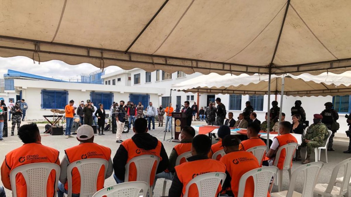 Censo. Minutos previos a los incidentes, personal del INEC clausuró el censo penitenciario en ese reclusorio.