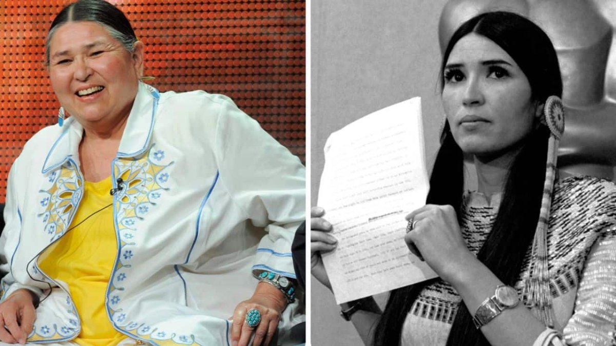 Sacheen Littlefeather fue enviada por el actor de El Padrino, quien rechazó el premio por el trato que Hollywood daba a los indígenas nativos de Estados Unidos.