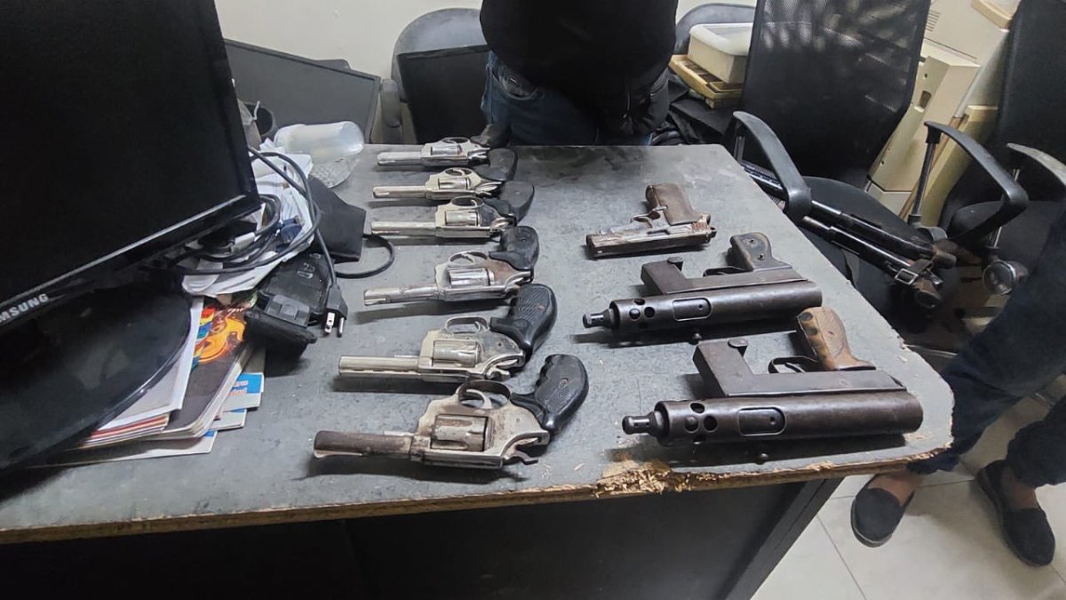 Entre las armas incautadas en la Alborada hay carabinas, subametralladoras, revólveres y pistolas.