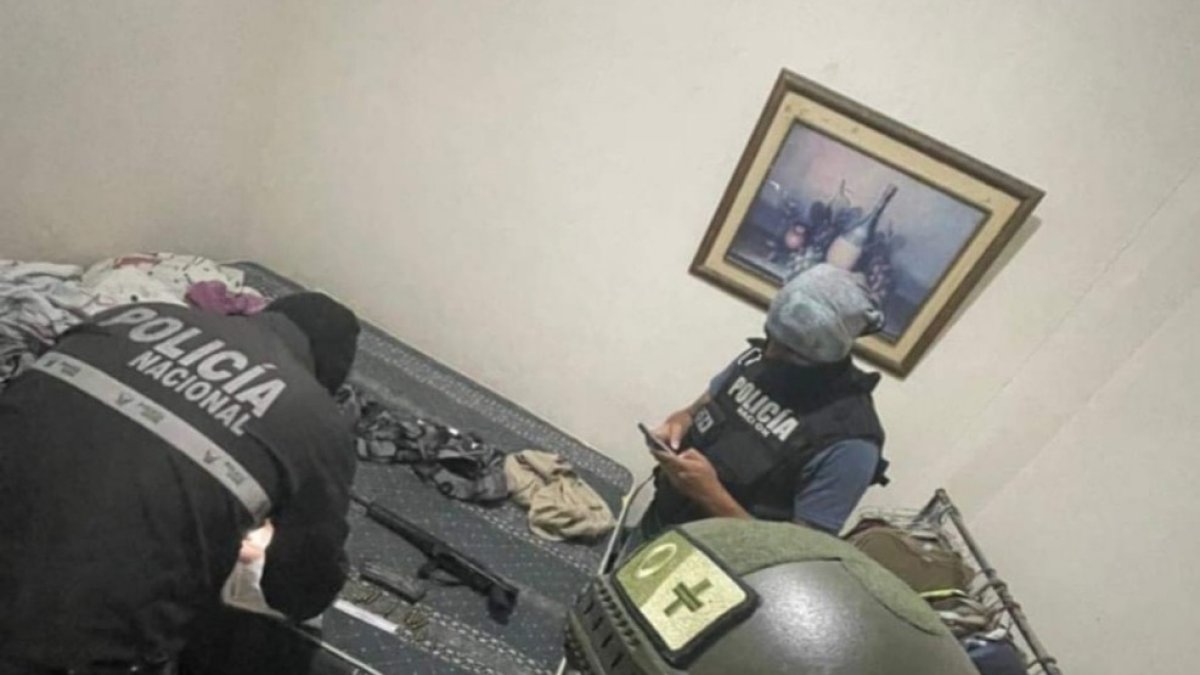 La policía incautó armas de fuego en el operativo