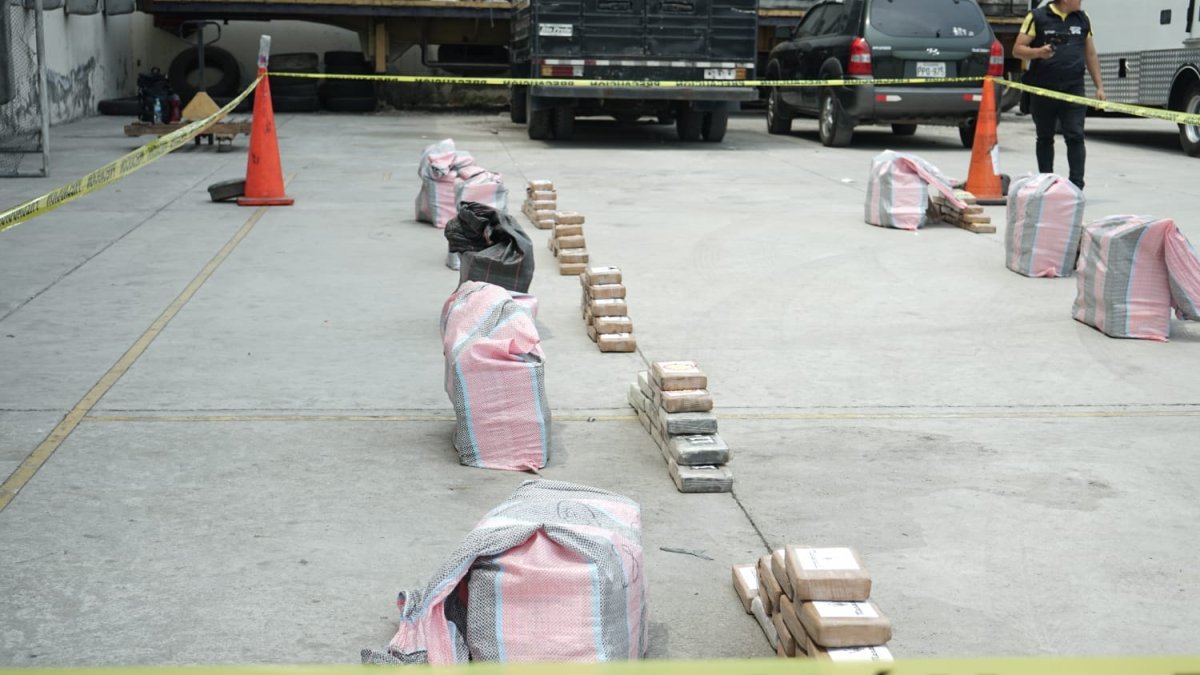 Los paquetes fueron hallados en 22 maletas en una vivienda de la Alborada.