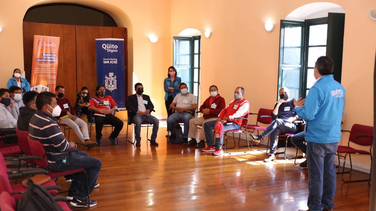 Acompañamiento. El patronato San José de Quito atiende a hombres violentos, algunos van por disposición legal.