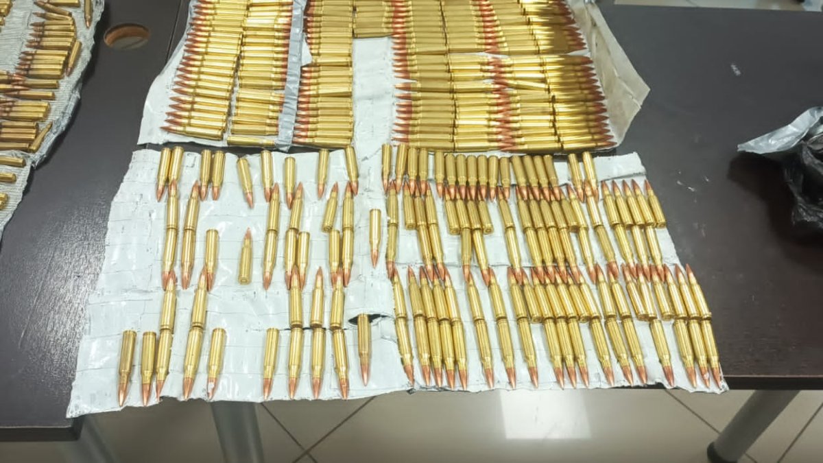 Municiones detectadas.