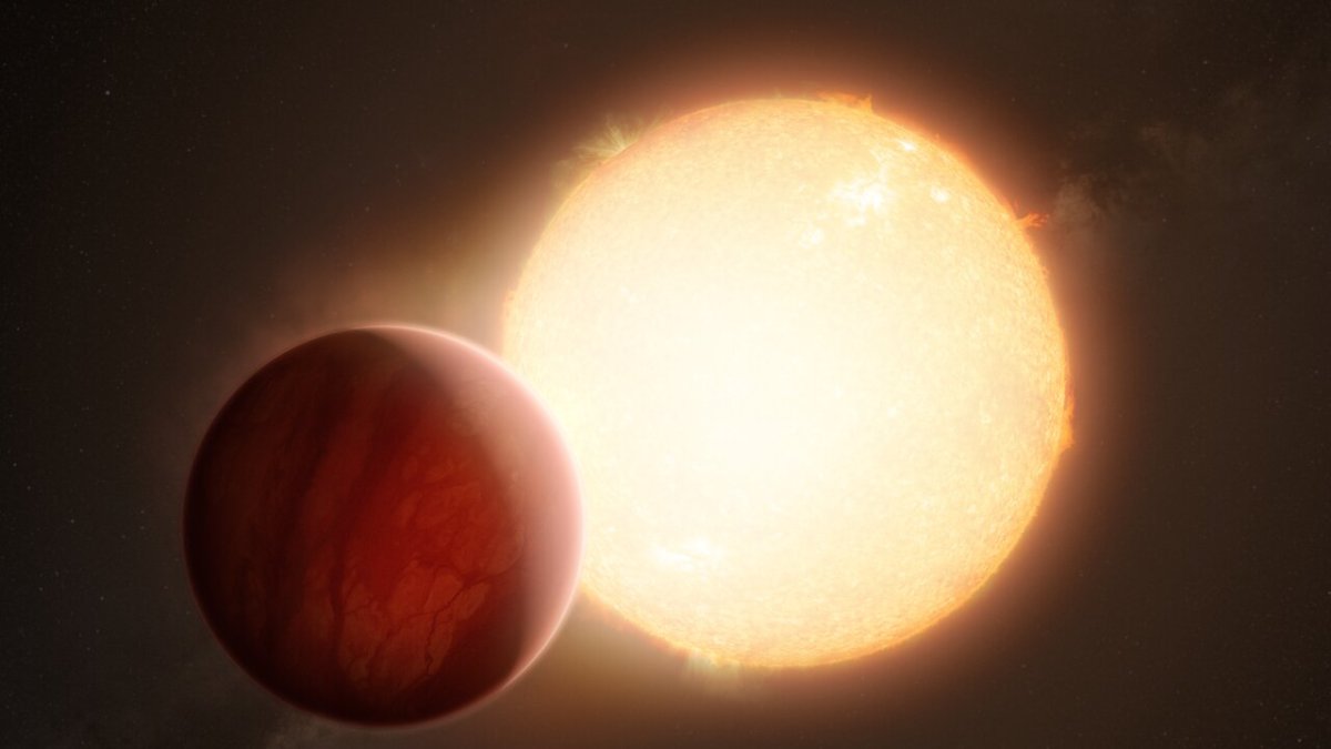 Recreación artística de un exoplaneta -un