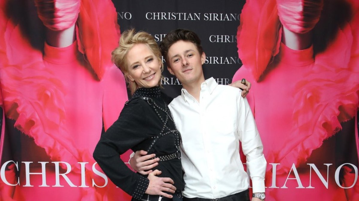 Anne Heche junto a su hijo Homer Laffoon.