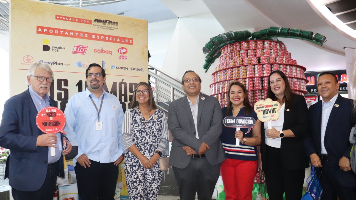 Guayaquil. Este jueves 13 de septiembre se realizó el lanzamiento de colecta presencial de la campaña para recolectar alimentos.