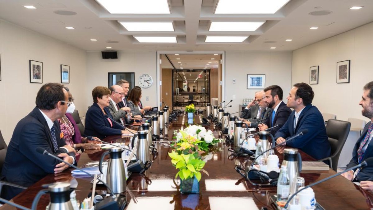 Cita. La reunión de autoridades del FMI con las de Ecuador.