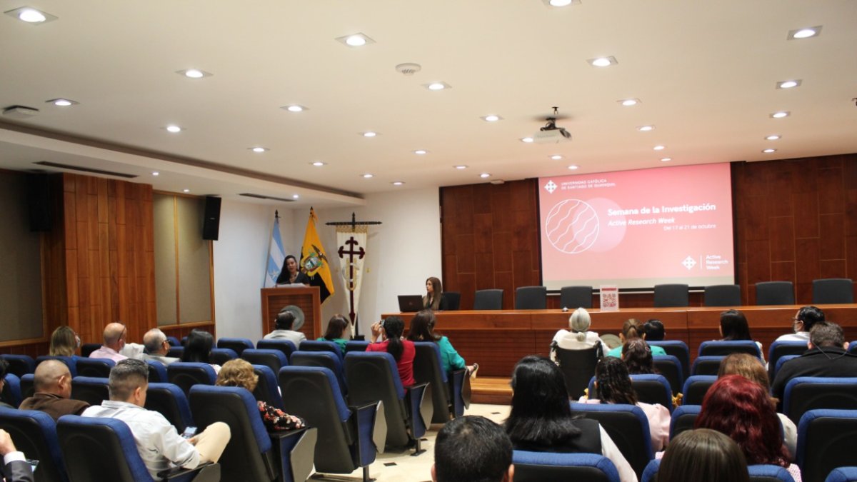 Active Research Week 2022 es organizado por el vicerrectorado de Investigación y Posgrado de la Universidad Católica de Santiago de Guayaquil.
