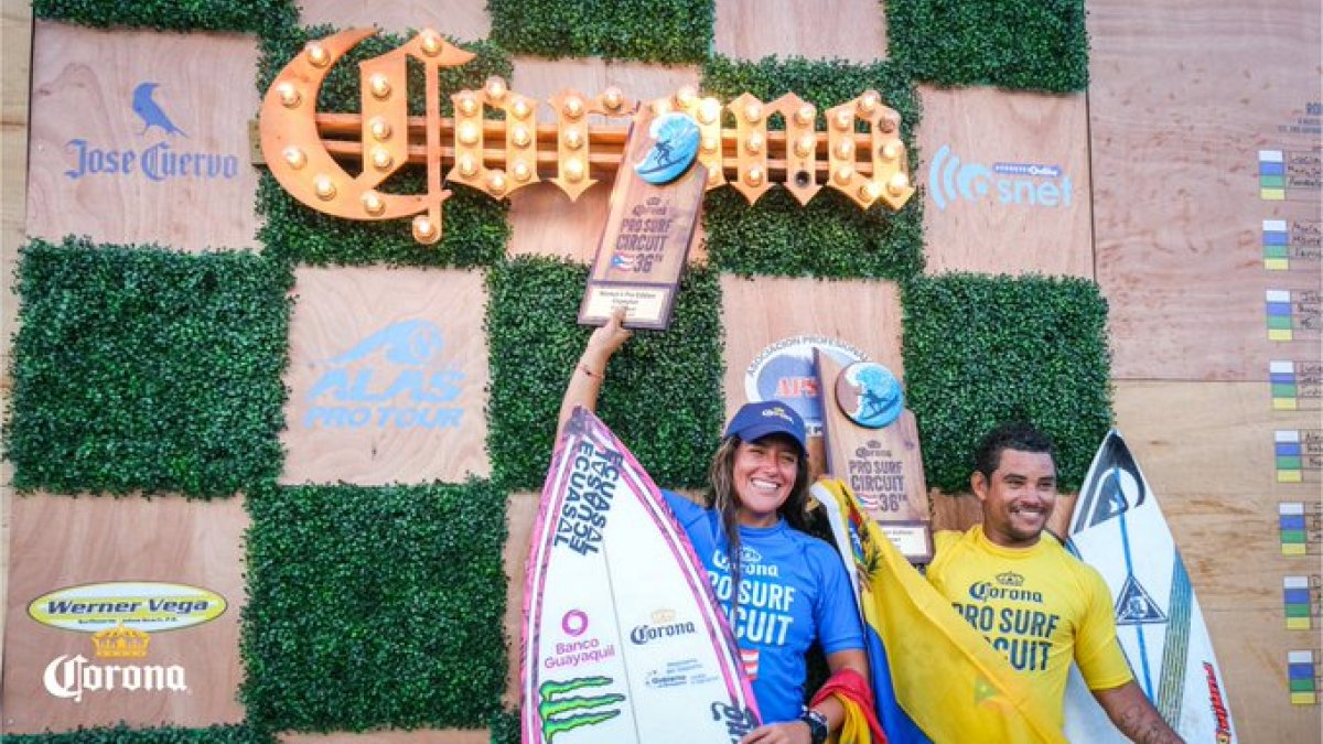 Barona junto al monarca en la categoría masculina, Nono Pereira.