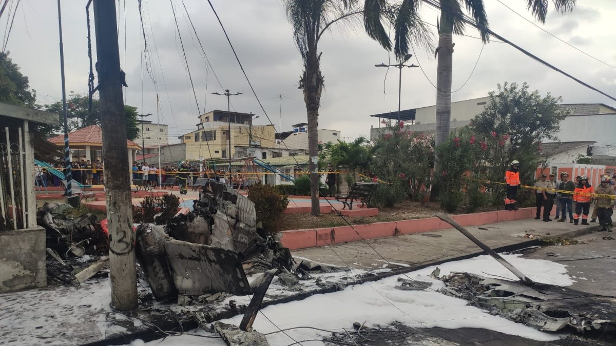 Avioneta se estrelló al norte de Guayaquil.