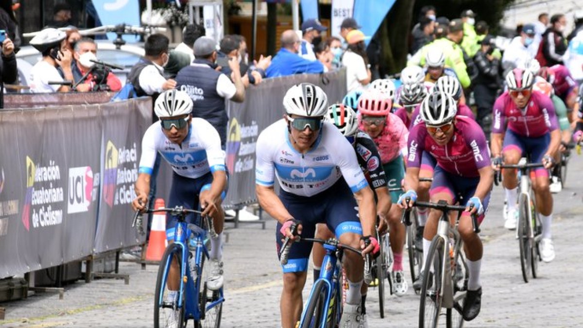 El ciclista ecuatoriano Byron Guamá en una de sus últimas participaciones locales.