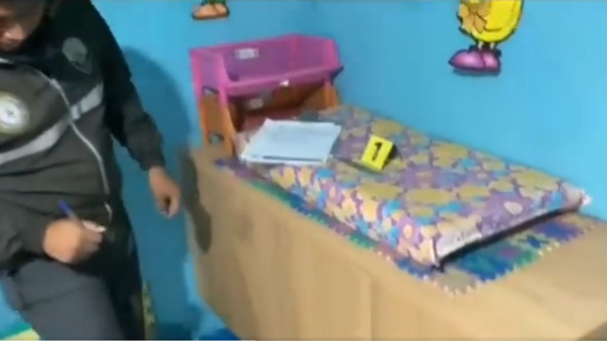 Captura de video de lugar allanado, en Quito.