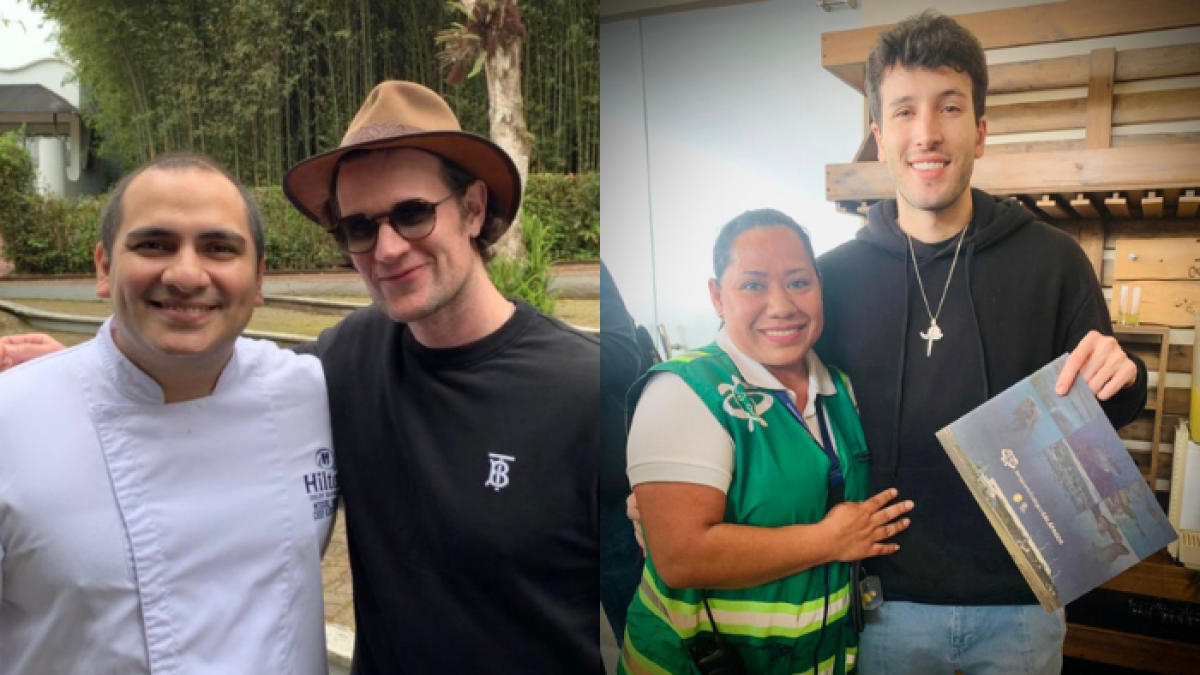 Los fanáticos de las celebridades en Galápagos aprovecharon la ocasión para fotografiarse con ellos