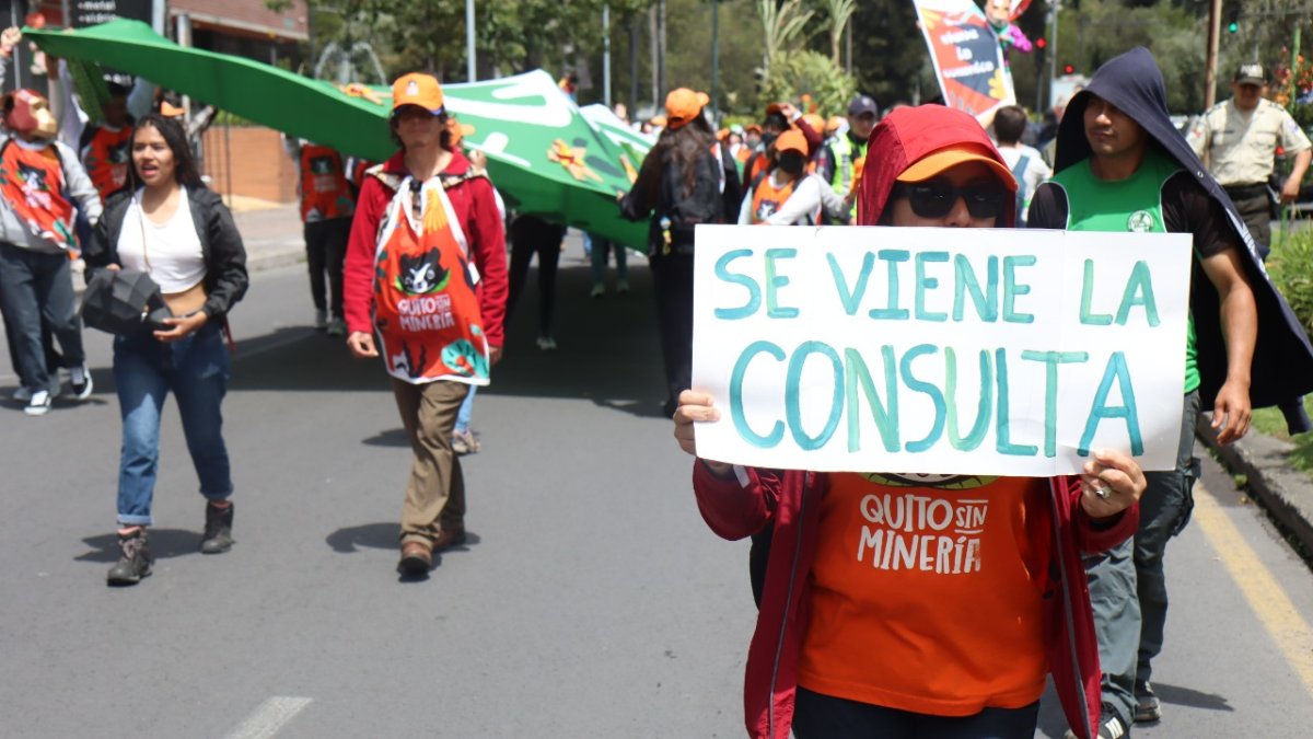 Los colectivos y activistas se juntaron para hacer la entrega oficial de las firmas en Quito