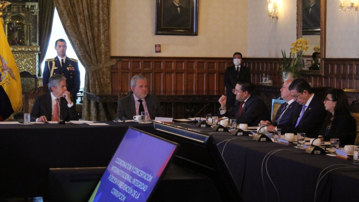 Quito. Guillermo Lasso y Luis Verdesoto presidieron la cita en Carondelet.