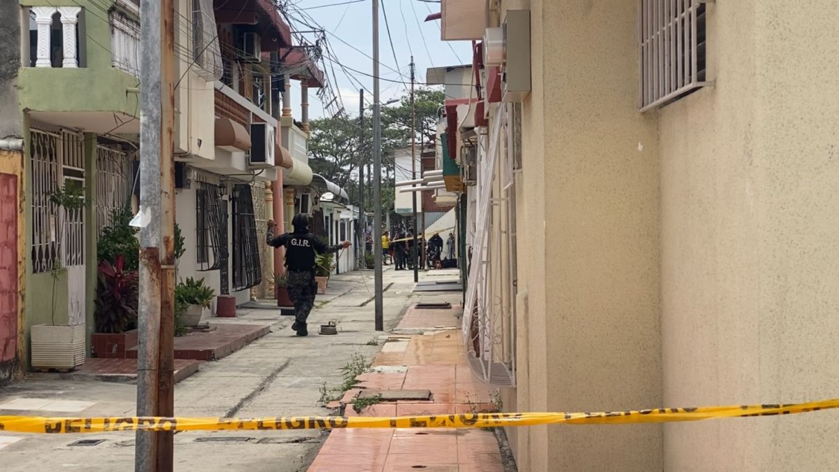 La zona donde se dio la amenaza de bomba fue cercada