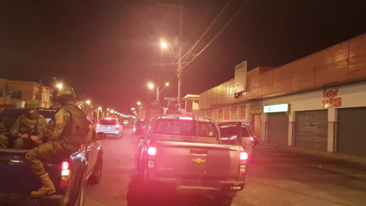 Operación. Los patrullajes se efectuaron en vehículos militares y a pie y fueron coordinados con la Policía.