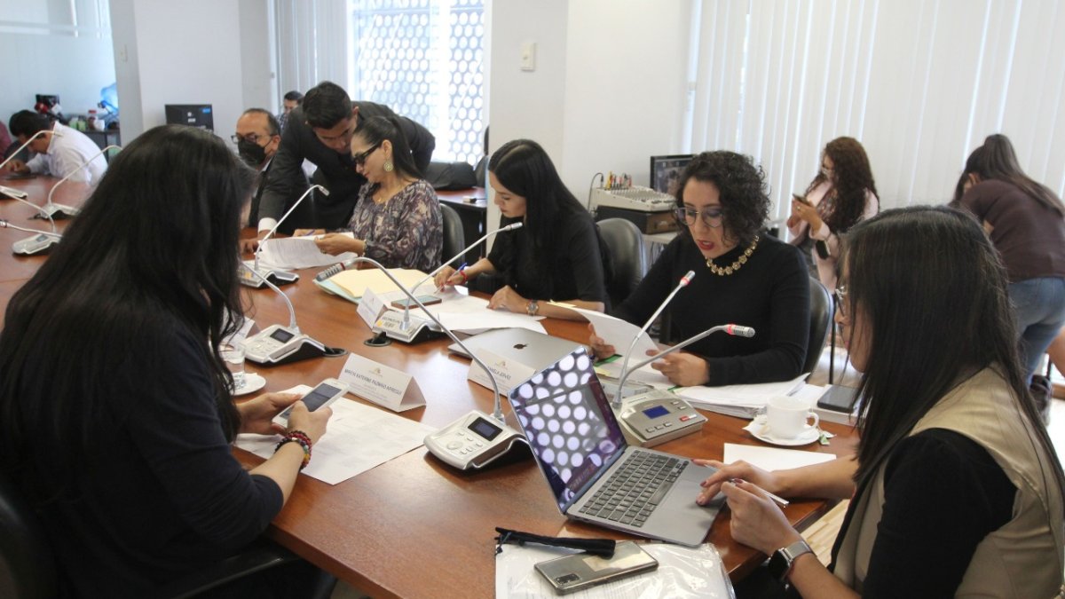 Situación. En la mesa del caso Bernal hubo más de un enfrentamiento entre las legisladoras y los funcionarios.