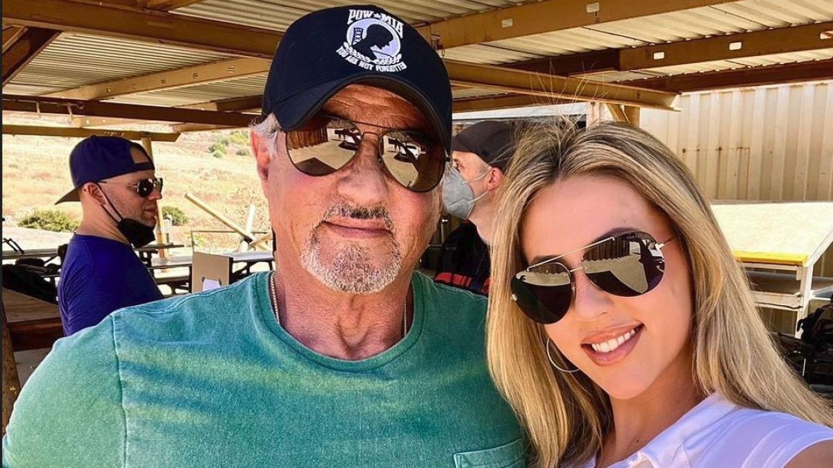 Sylvester Stallone y su hija Sophia.