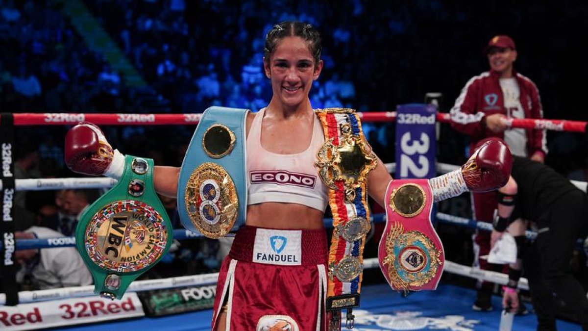 Amanda Serrano es poseedora de varios títulos, pero le falta unificar el de la Asociación Mundial de Boxeo.