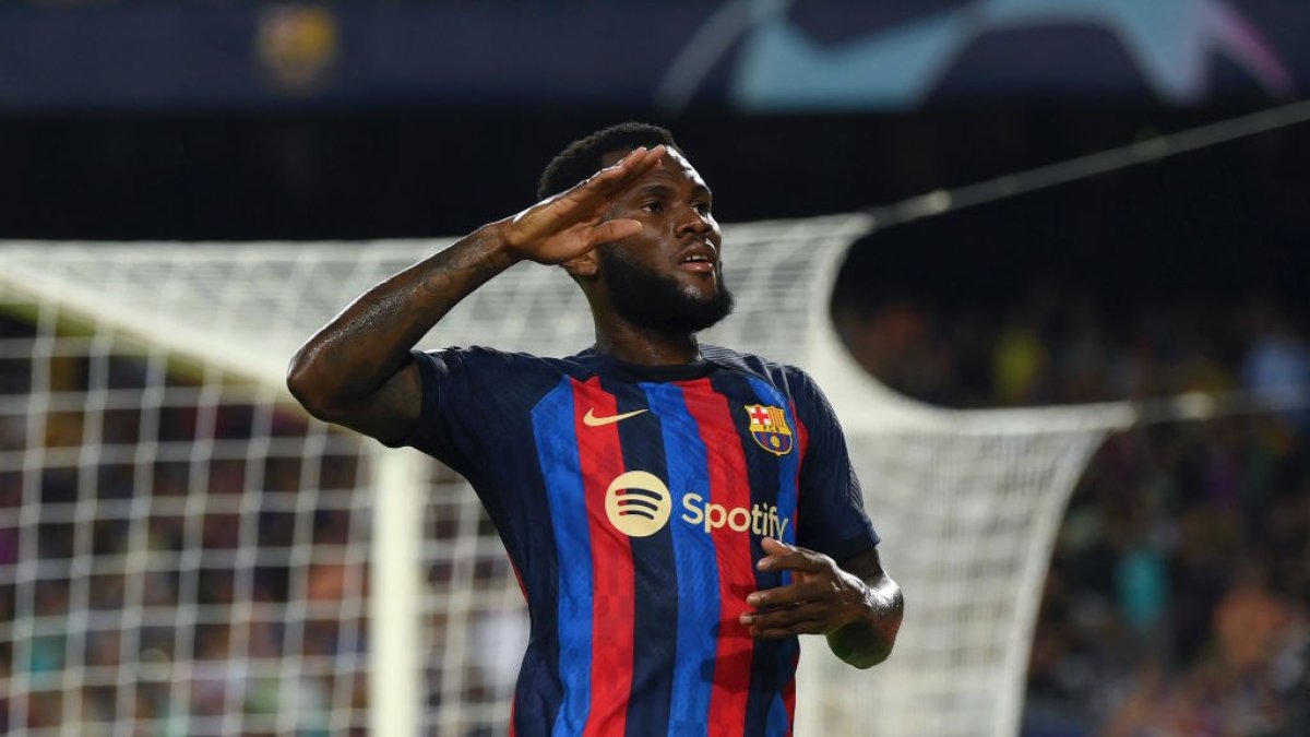 Franck Kessie, jugador de Barcelona que será baja al menos dos partidos.