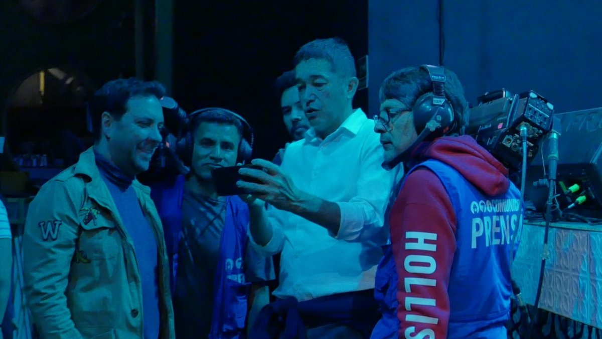 José Antonio Sánchez durante los preparativos del espacio y del lanzamiento del tema.