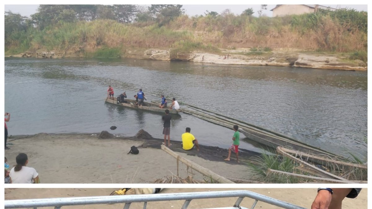Quevedo. Los pescadores se asustaron con el hallazgo.