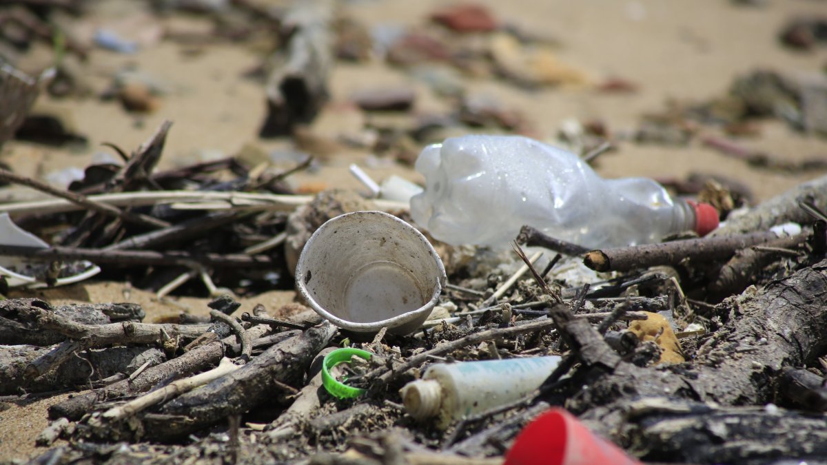 En la imagen de archivo, desechos que contaminan una playa en Ciudad de Panamá (Panamá).
