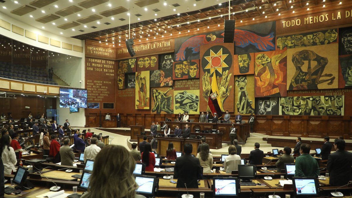 Sesión. Este lunes el Pleno de la Asamblea Nacional trata los problemas de seguridad de Ecuador, como parte de la disposición dada por el COSEPE el pasado jueves.