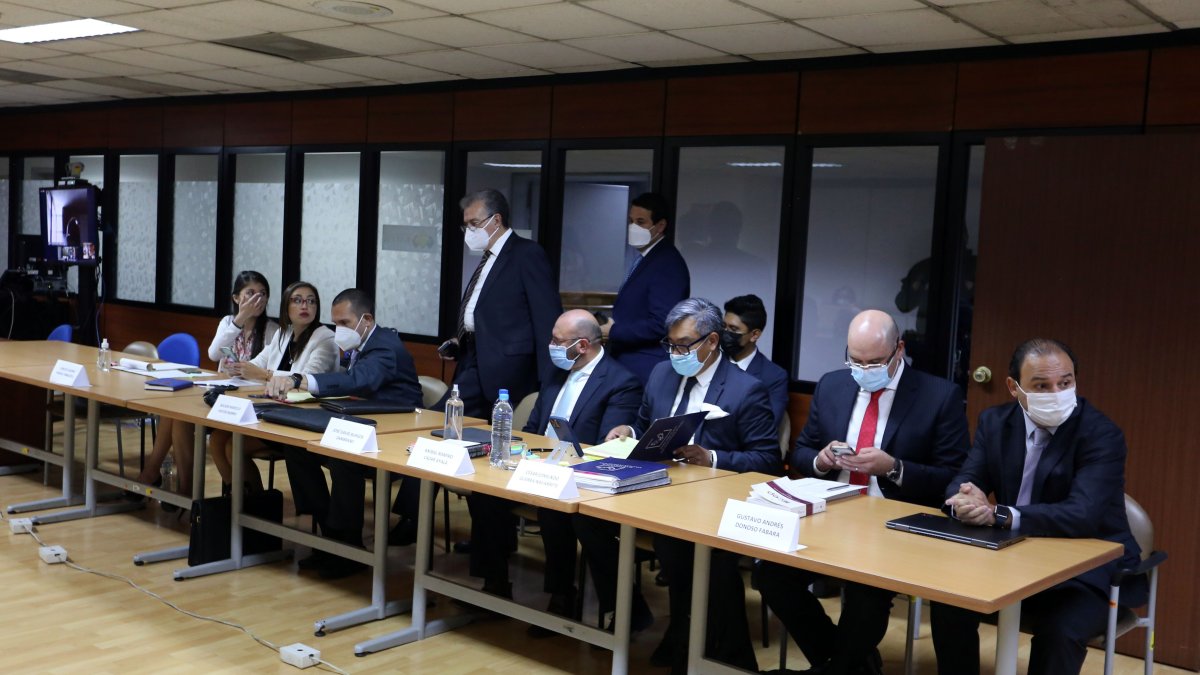 Diligencia. Partes procesales en una audiencia pasada.