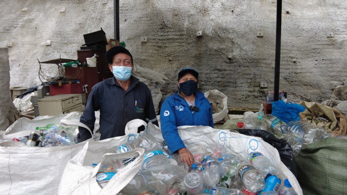 Recicladores. Exponer el trabajo que llevan adelante estas personas es parte de la campaña.