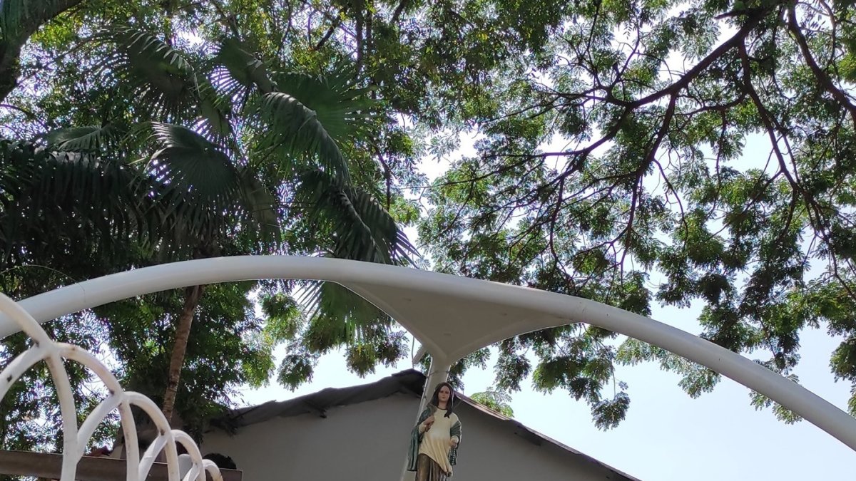 Imagen. El jardín de la Virgen de la Buena Esperanza, en Entre Ríos.