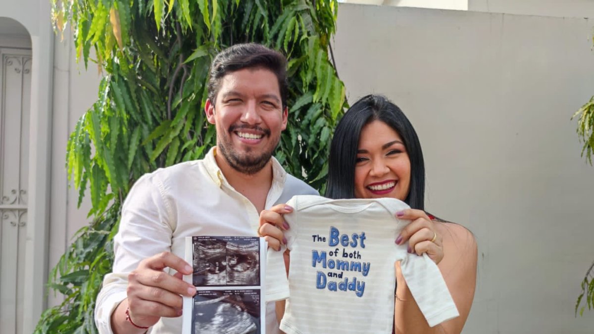 Titi con su esposo Efrén.