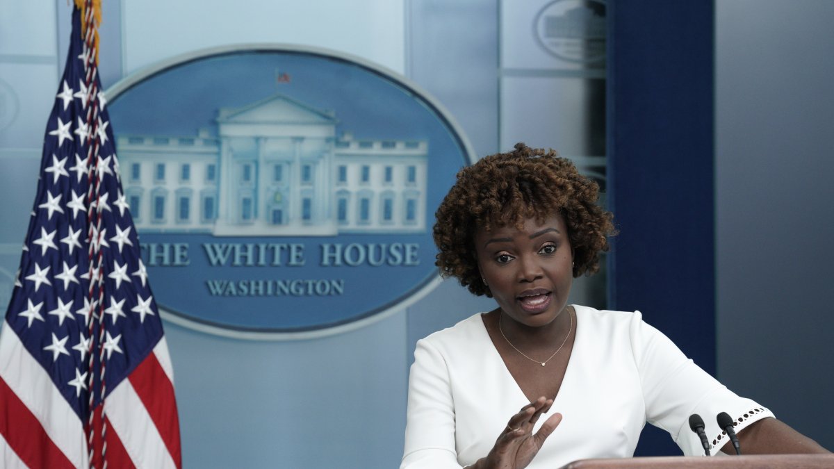 Foto de archivo de la portavoz de la Casa Blanca, Karine Jean-Pierre. EFE/