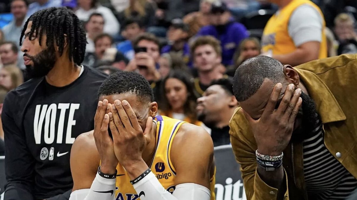Russell Westbrook y LeBron James siguen viviendo malos ratos con los Lakers