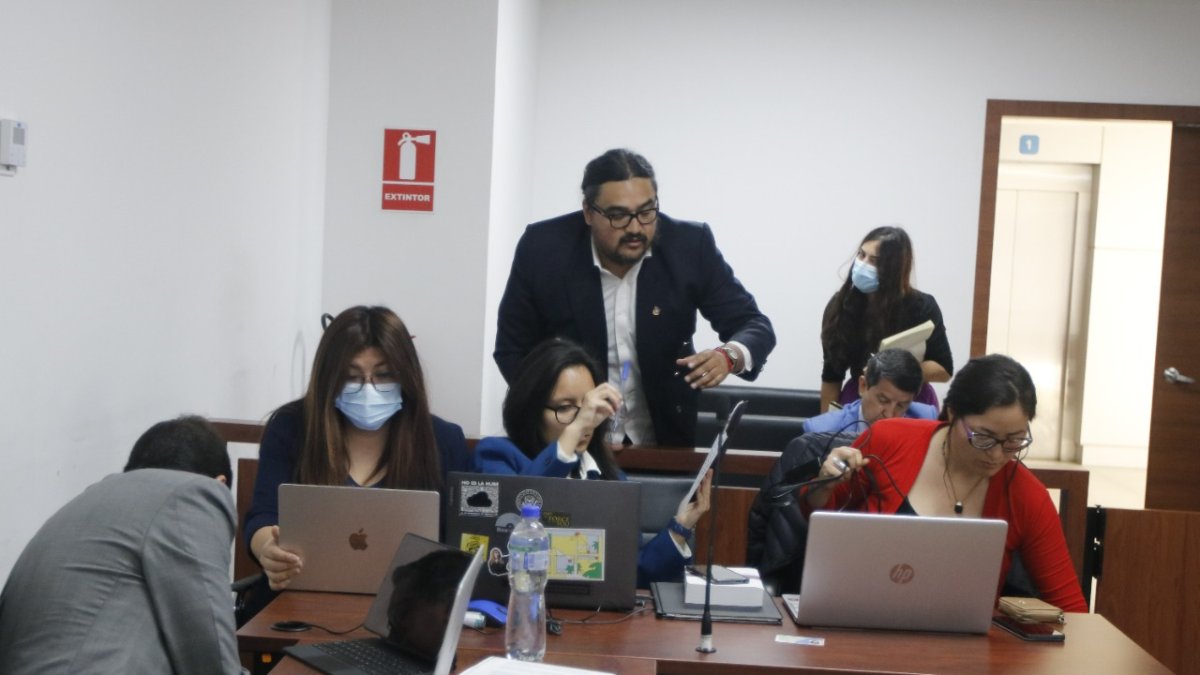 Diligencia. La audiencia se realizó en el Complejo Judicial Norte de Quito.