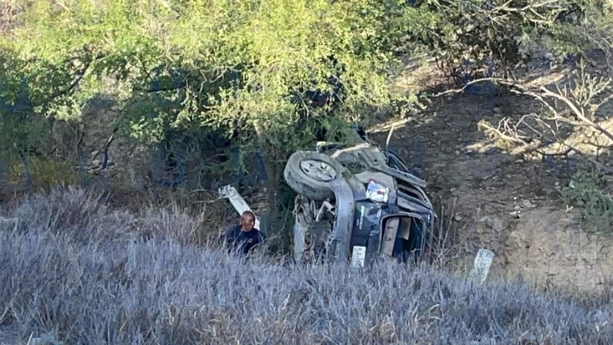Siniestro. Vehículo en el que viajaban las víctimas ecuatorianas.