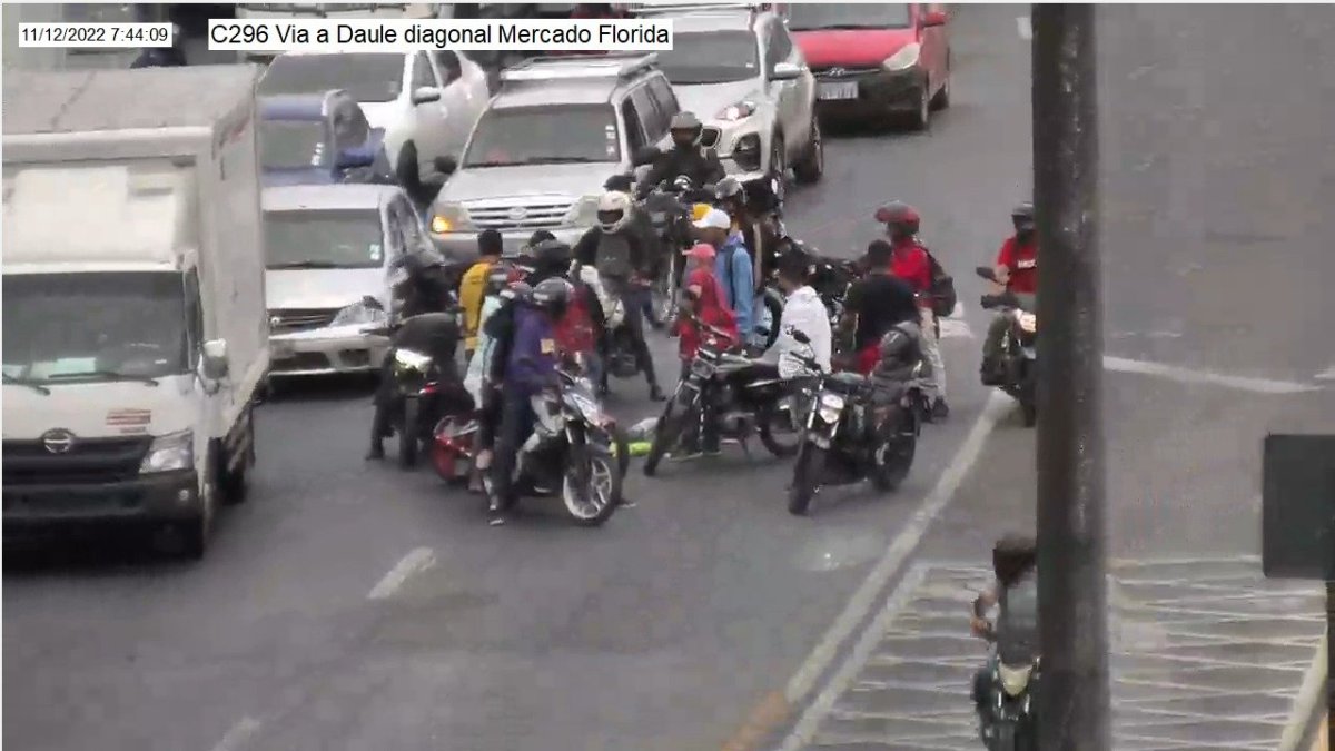 Hechos. Uno de los siniestros registrados en la vía a Daule.