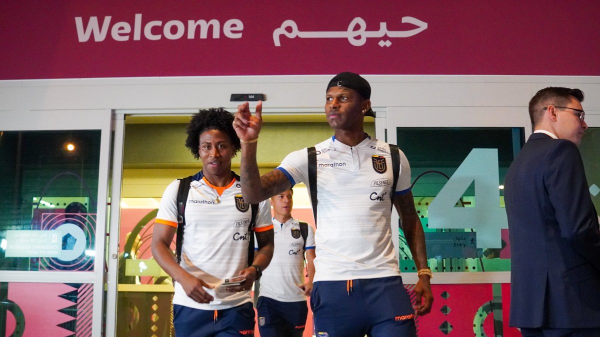 Ecuador llegó a Qatar pasadas las 24:00.