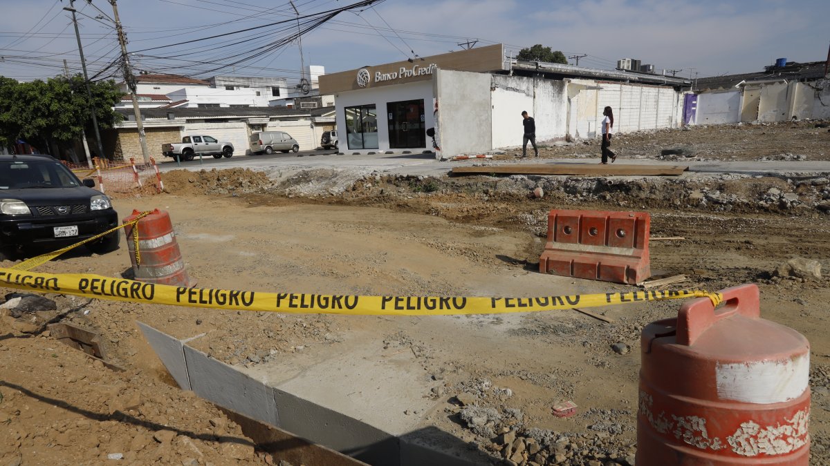 Urdesa. Los trabajos iniciaron en julio pasado. Hay tramos inconclusos