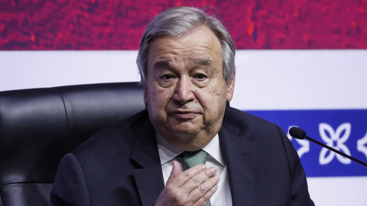 En la imagen el Secretario General de la ONU, António Guterres.